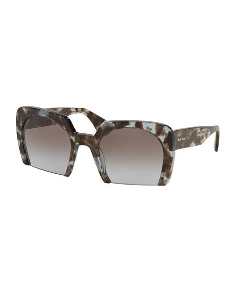 miu miu rasoir cutoff sunglasses|Miu Miu MU10QS RASOIR UA54N0 Sunglasses Tortoiseshell.